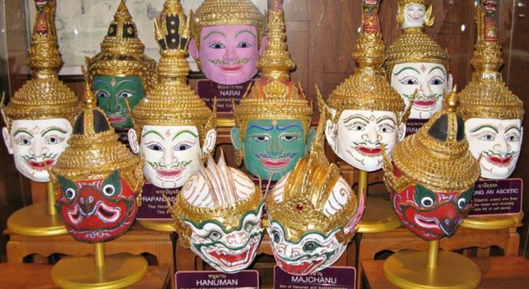 Authentic Khon Mask Craft From Thailand are an Attraction for Foreign Tourists