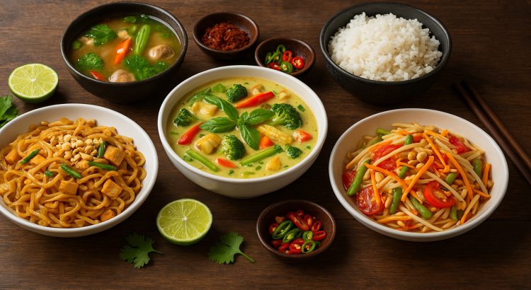 Thai Vegan Recipes: The most Popular Vegetarian Food and a Mainstay Diet Menu in Vegan Day