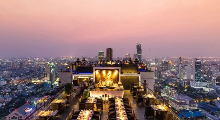 Vertigo Bar Bangkok: Moon Bar Rooftop Restaurant at Banyan Tree Sky Dinning