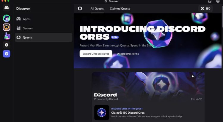 Discord's Latest Features, Vitrual Discord Orbs Currency For App Users to Purchase Items