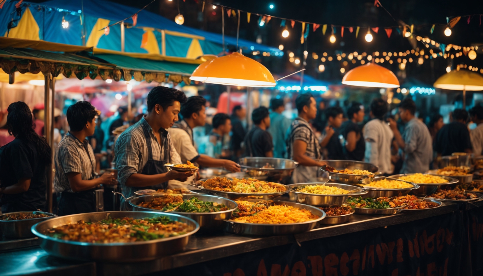 Malam Asyik Wisata Kuliner Malam di Tengah Kemeriahan Club Party